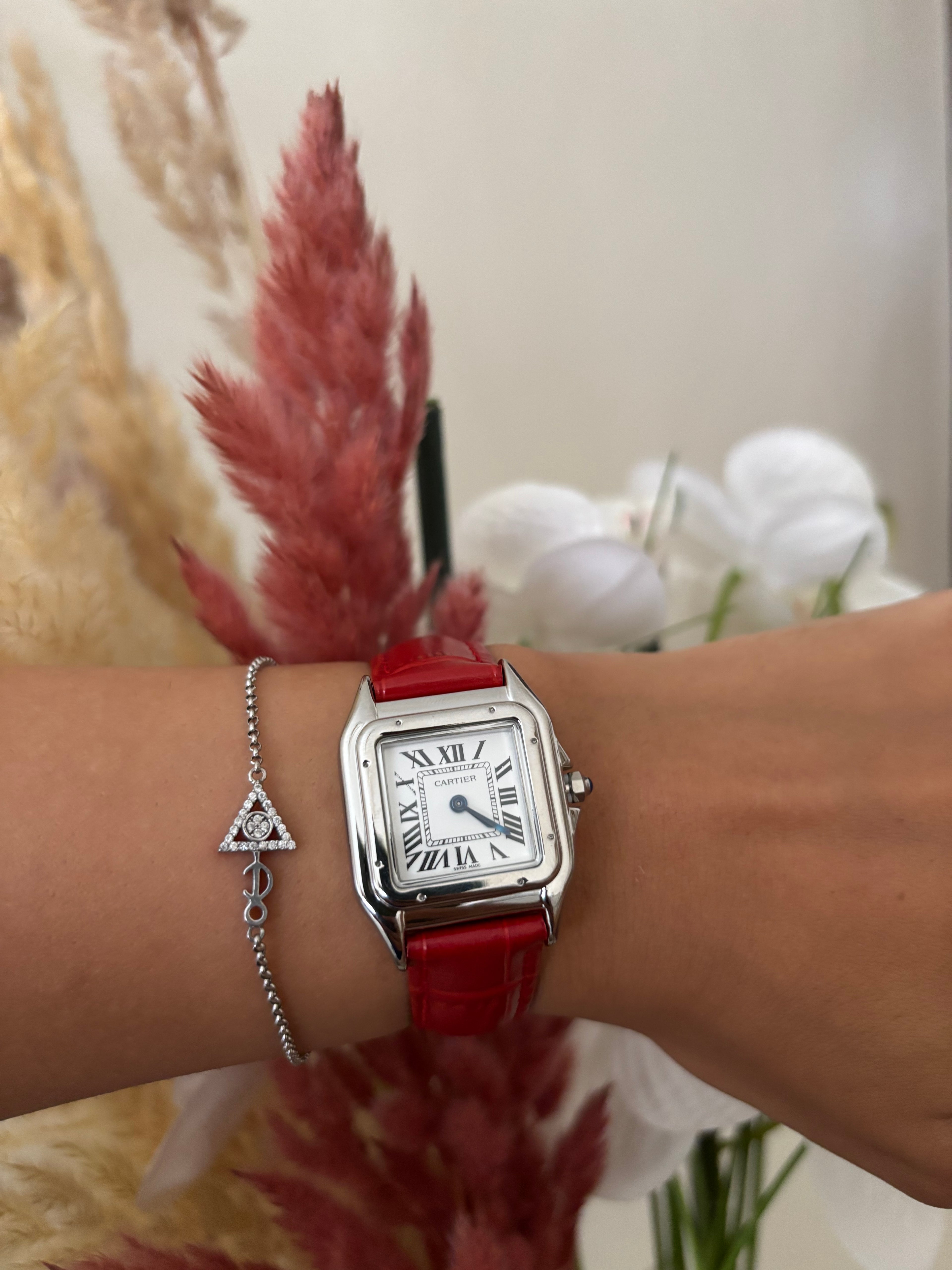 Cartier cuir rouge