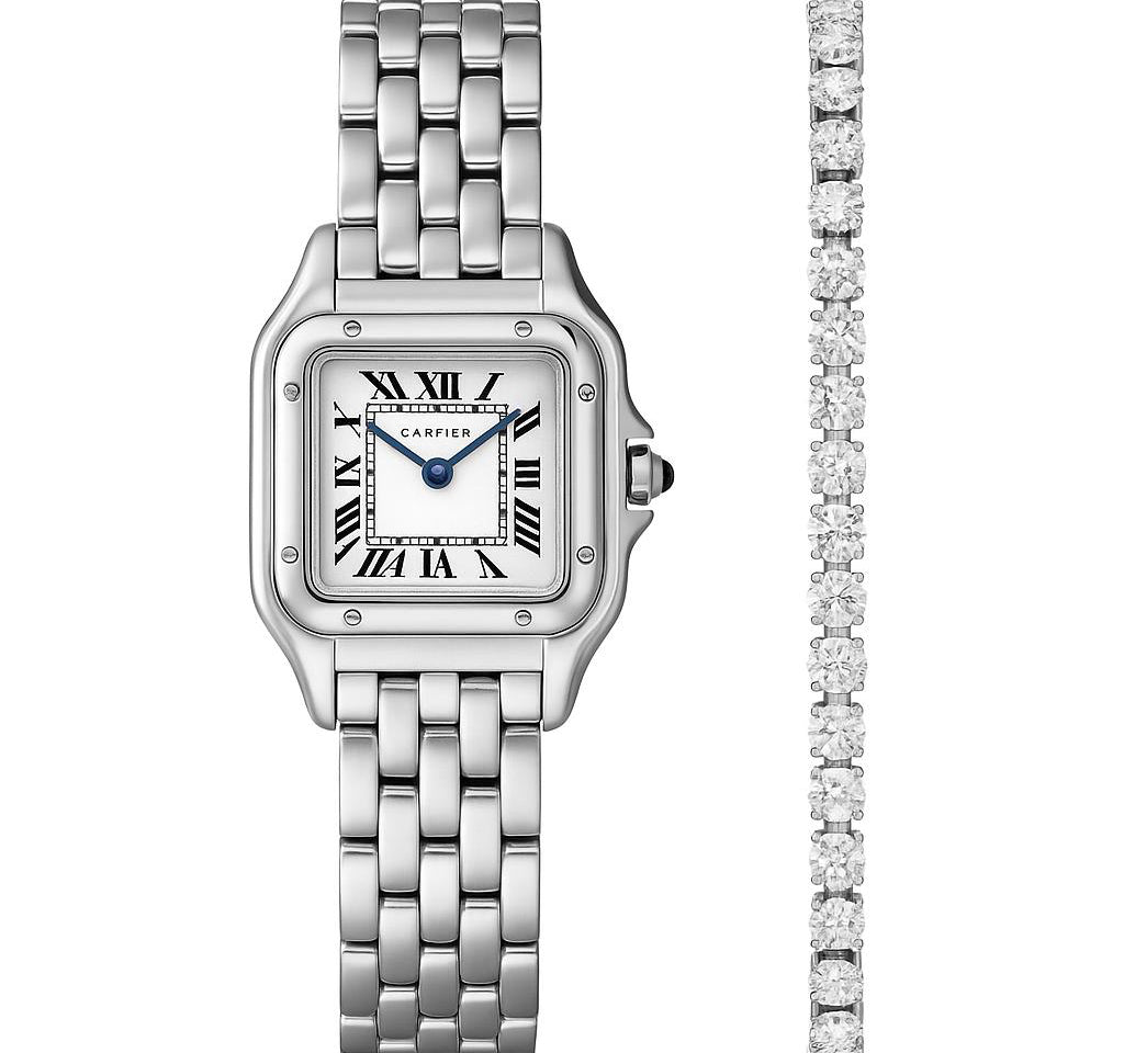 Panthère Crystal Silver