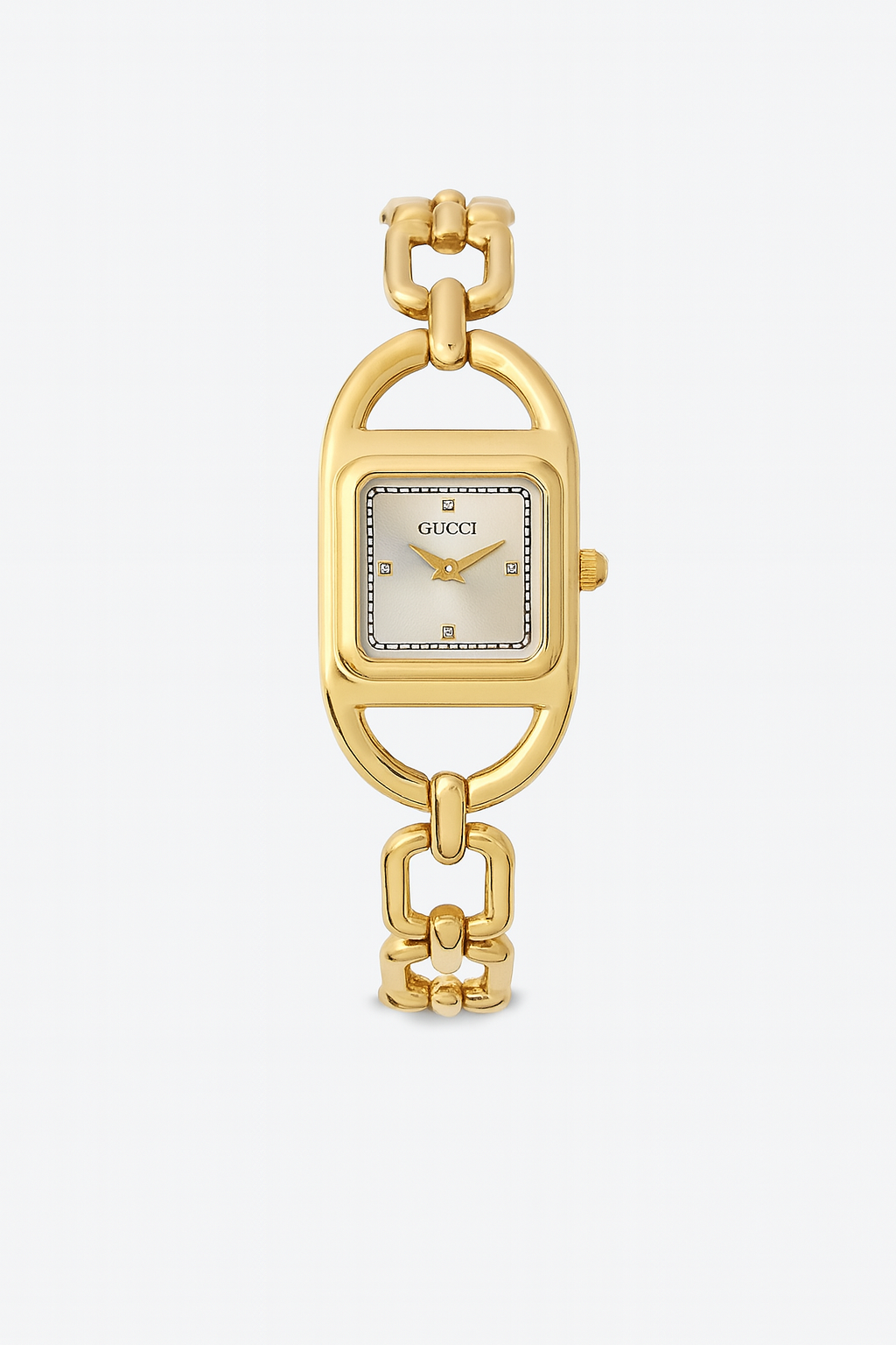 Montre Gucci chaîne dorée